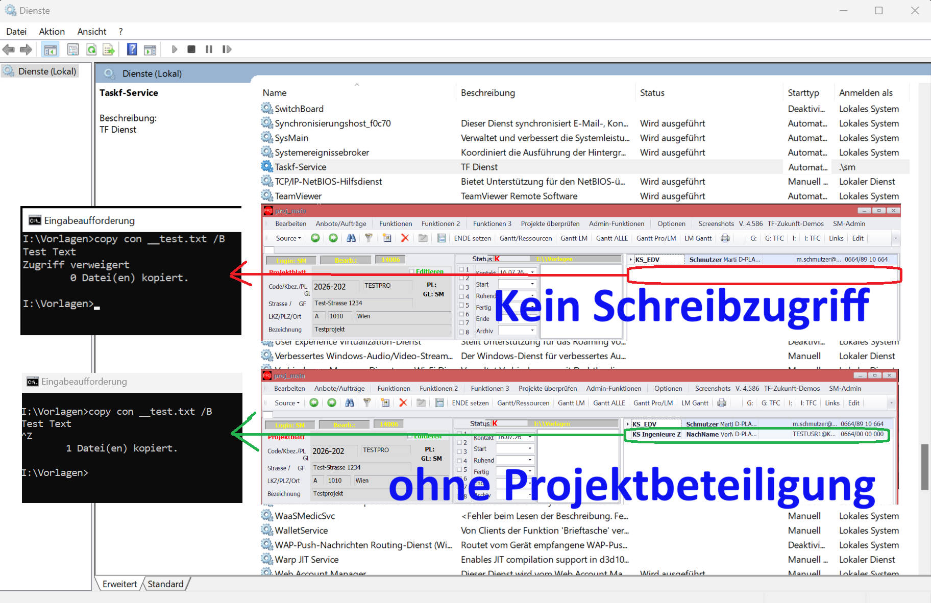 Hintergrund-Dienste: